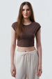 Polera Mujer Tight Café Claro