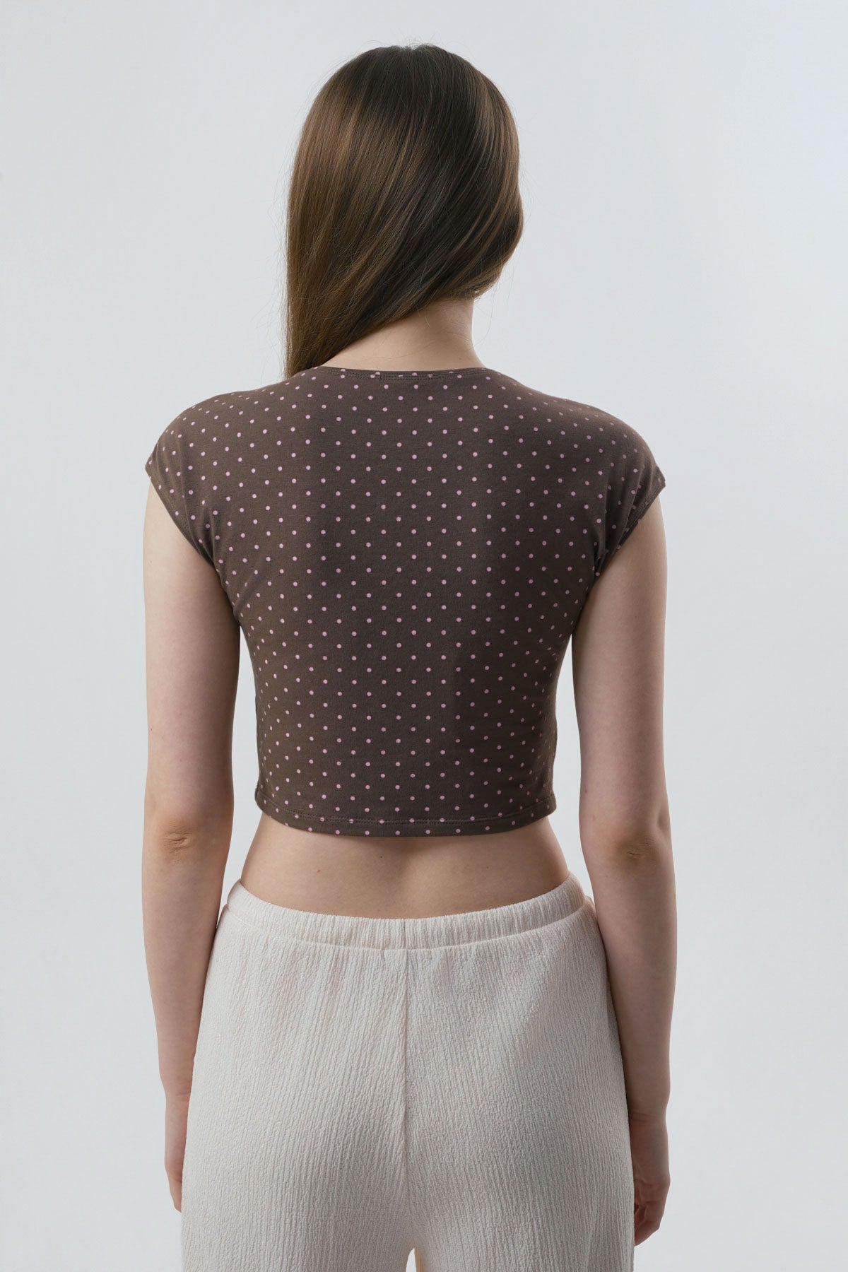 Polera Mujer Tight Café Claro