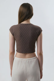 Polera Mujer Tight Café Claro
