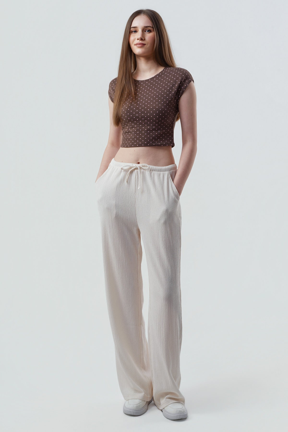 Polera Mujer Tight Café Claro