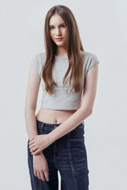 Polera Mujer Tight Gris Melange