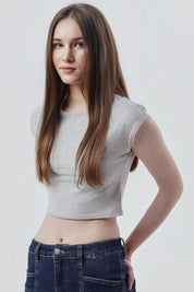 Polera Mujer Tight Gris Melange