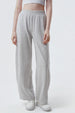 Pantalón Buzo Mujer Juvenil Gris Melange