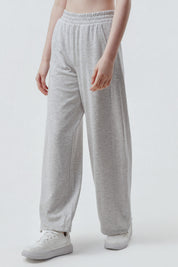 Pantalón Buzo Mujer Juvenil Gris Melange