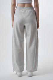 Pantalón Buzo Mujer Juvenil Gris Melange