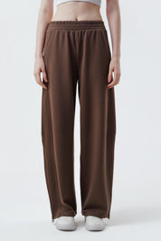 Pantalón Buzo Mujer Juvenil Café Claro