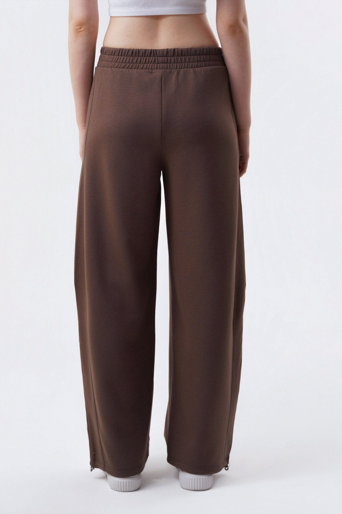 Pantalón Buzo Mujer Juvenil Café Claro