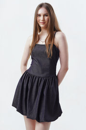 Vestido Mujer Falda Azul