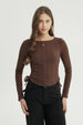 Polera Mujer Regular Café