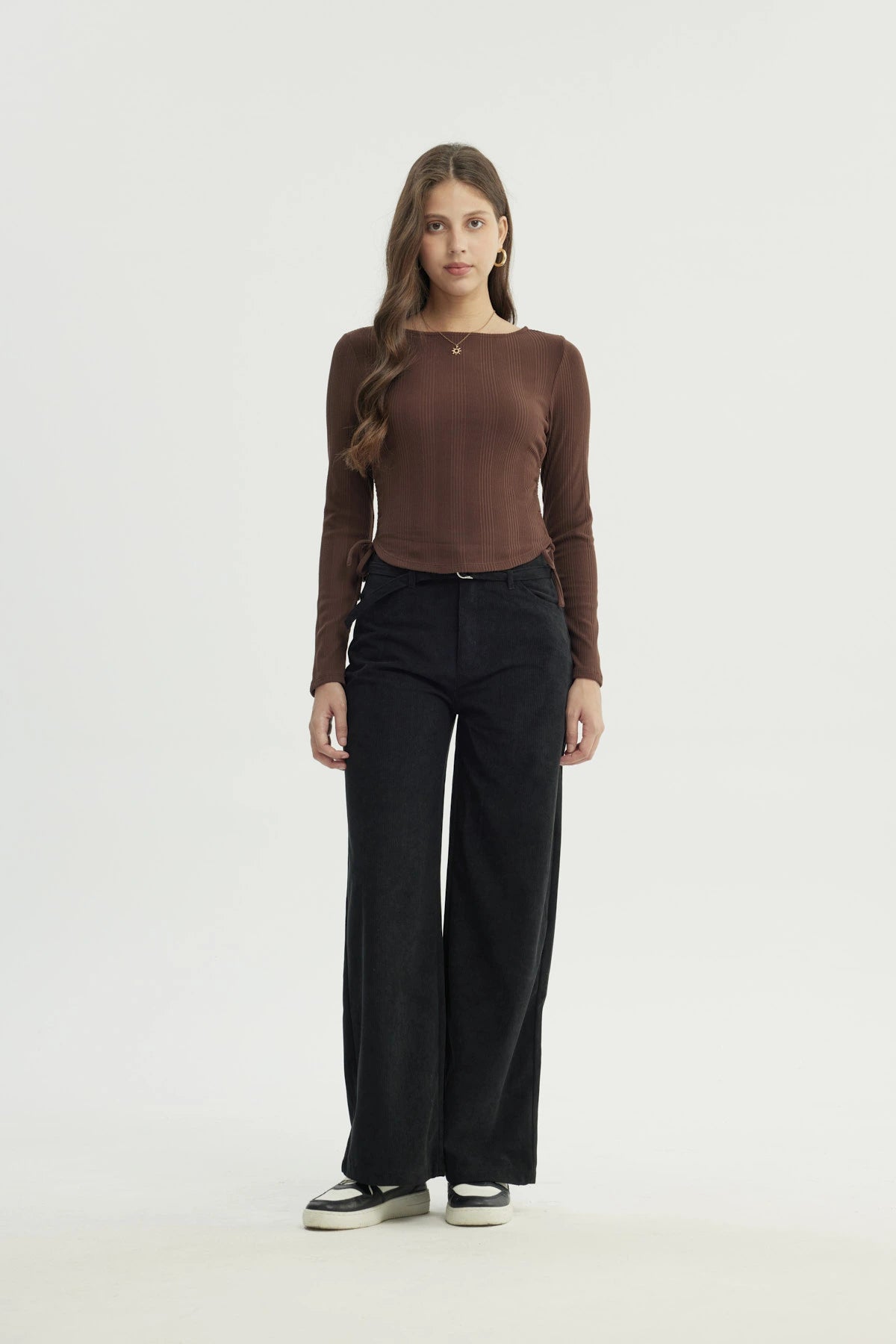 Polera Mujer Regular Café