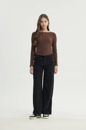 Polera Mujer Regular Café