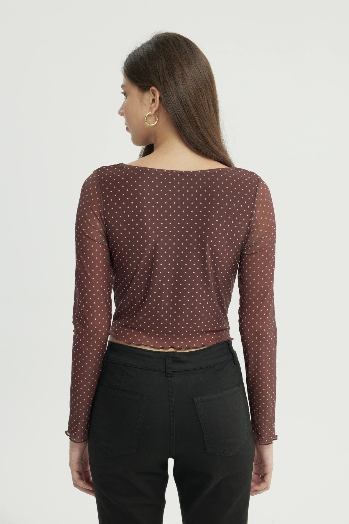 Polera Mujer Tight Café