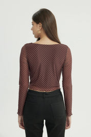 Polera Mujer Tight Café