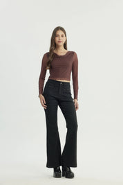 Polera Mujer Tight Café