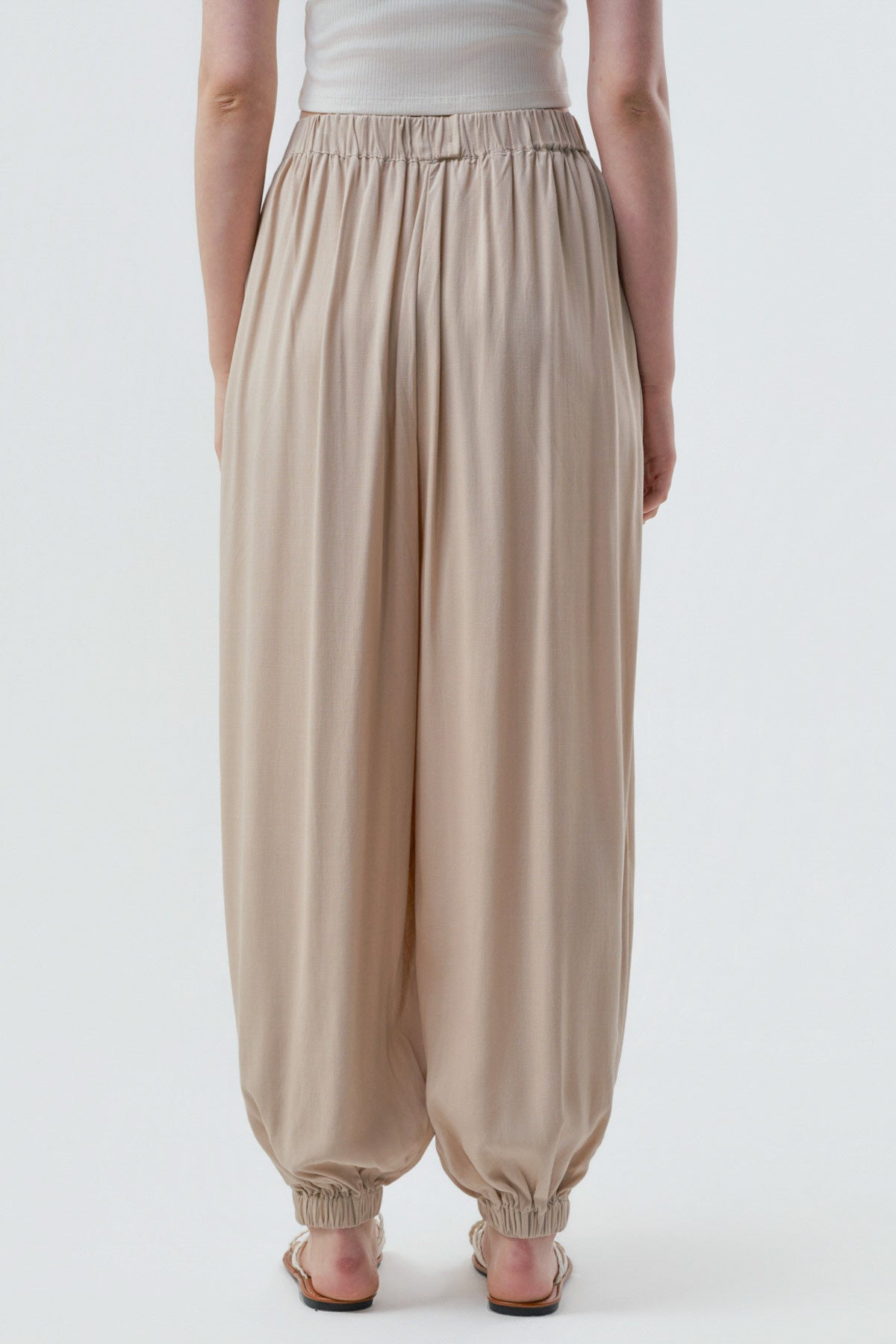 Pantalón Pitillo Mujer Beige Oscuro