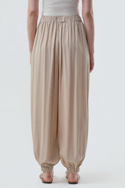 Pantalón Pitillo Mujer Beige Oscuro