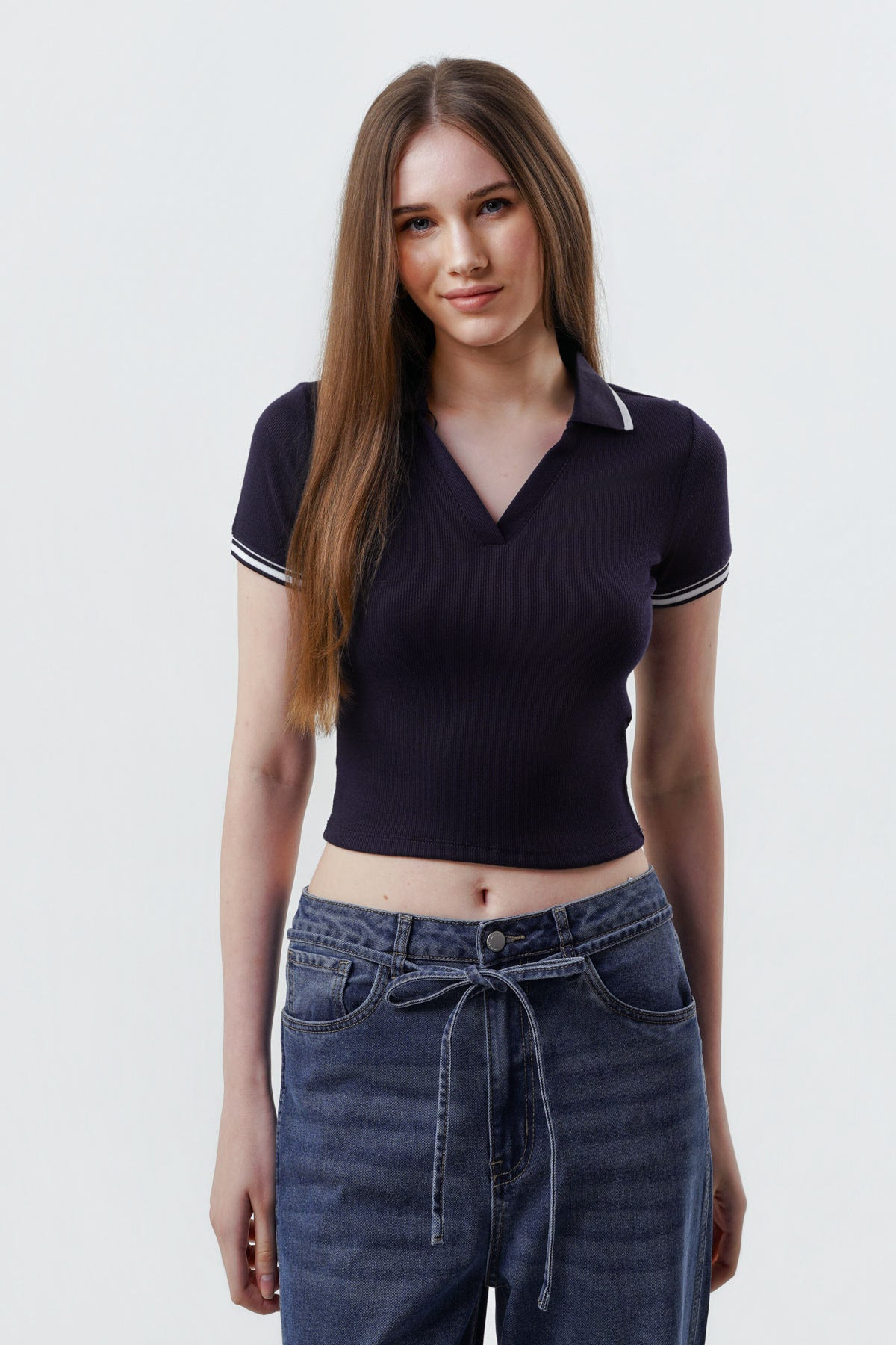 Polera Tight Mujer Azul