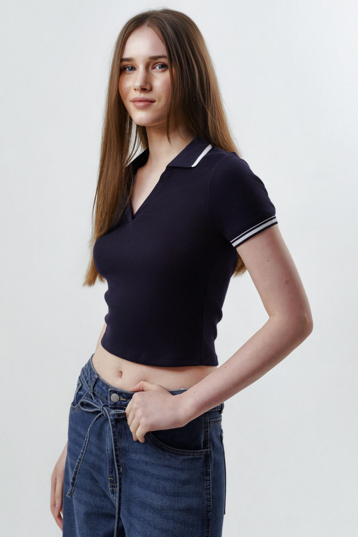 Polera Tight Mujer Azul