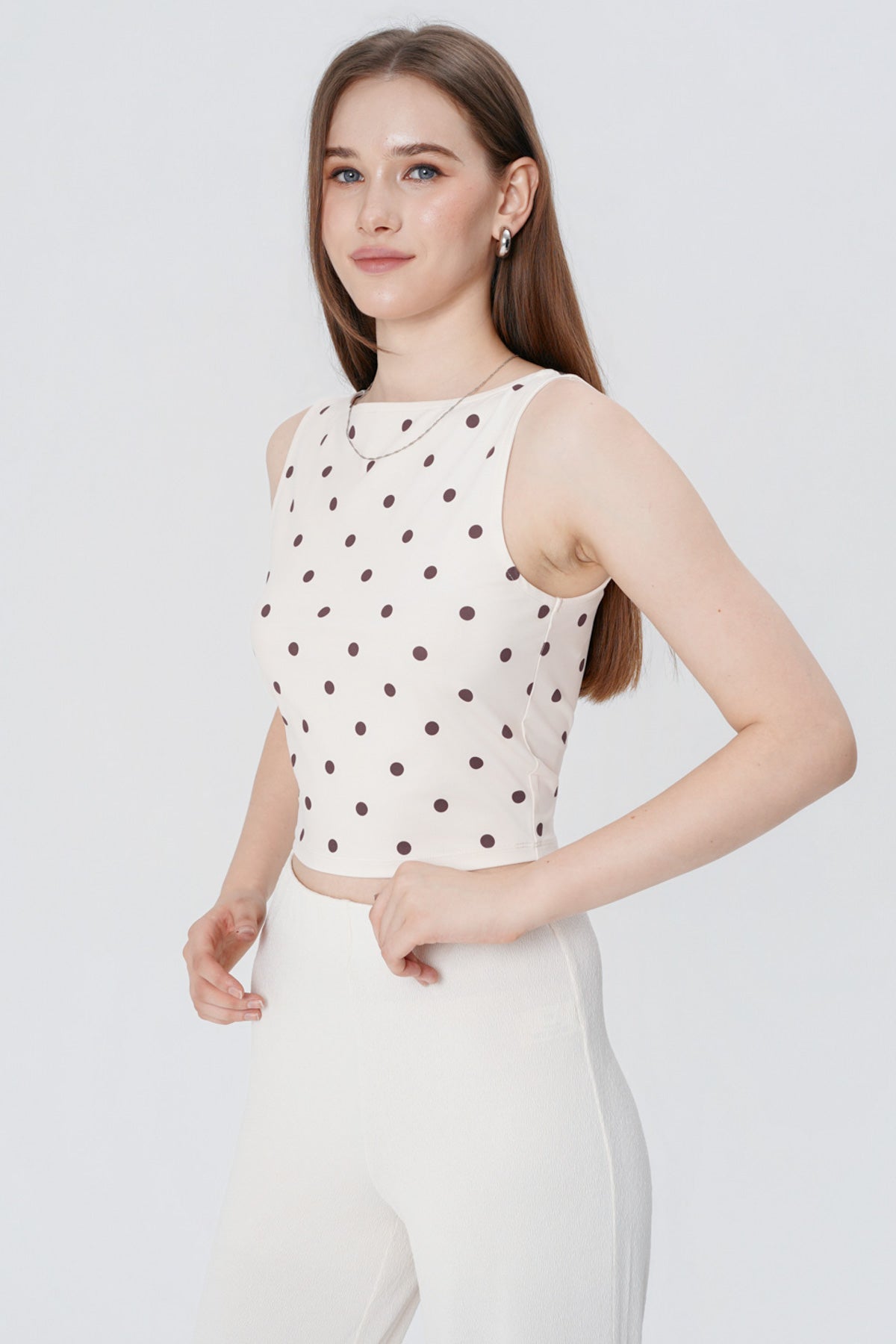 Polera Tight Mujer Crema