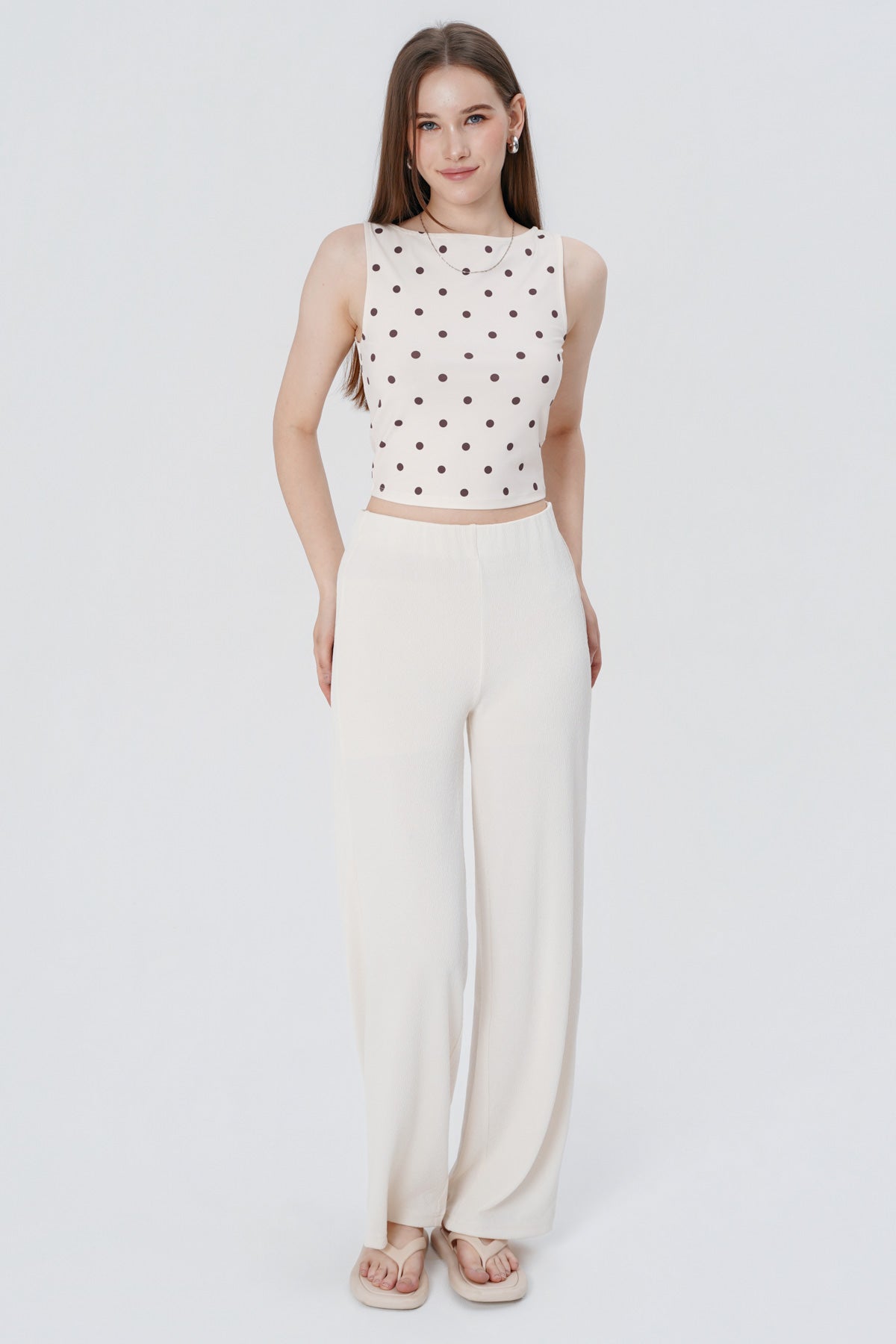 Polera Tight Mujer Crema