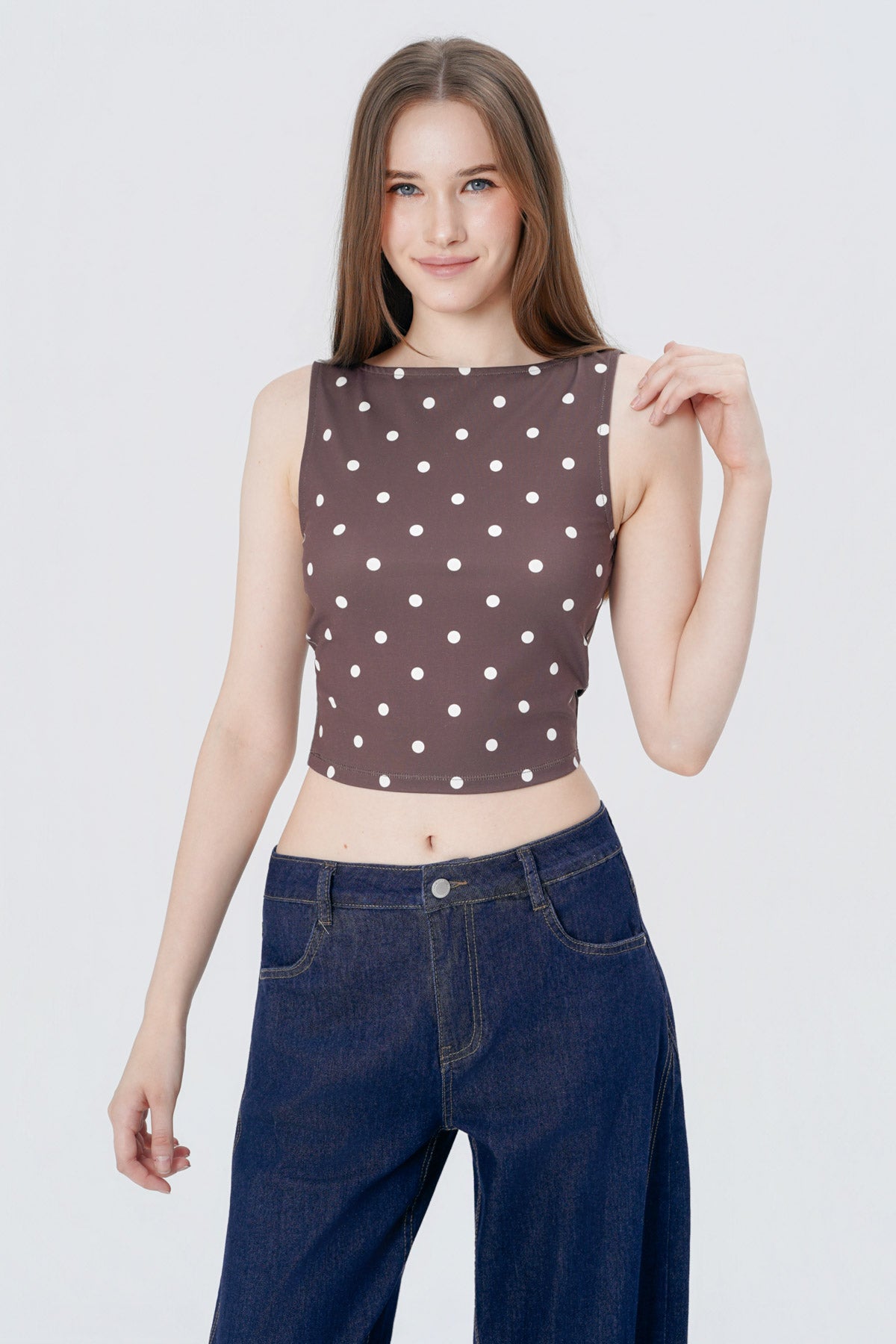 Polera Tight Mujer Café Claro