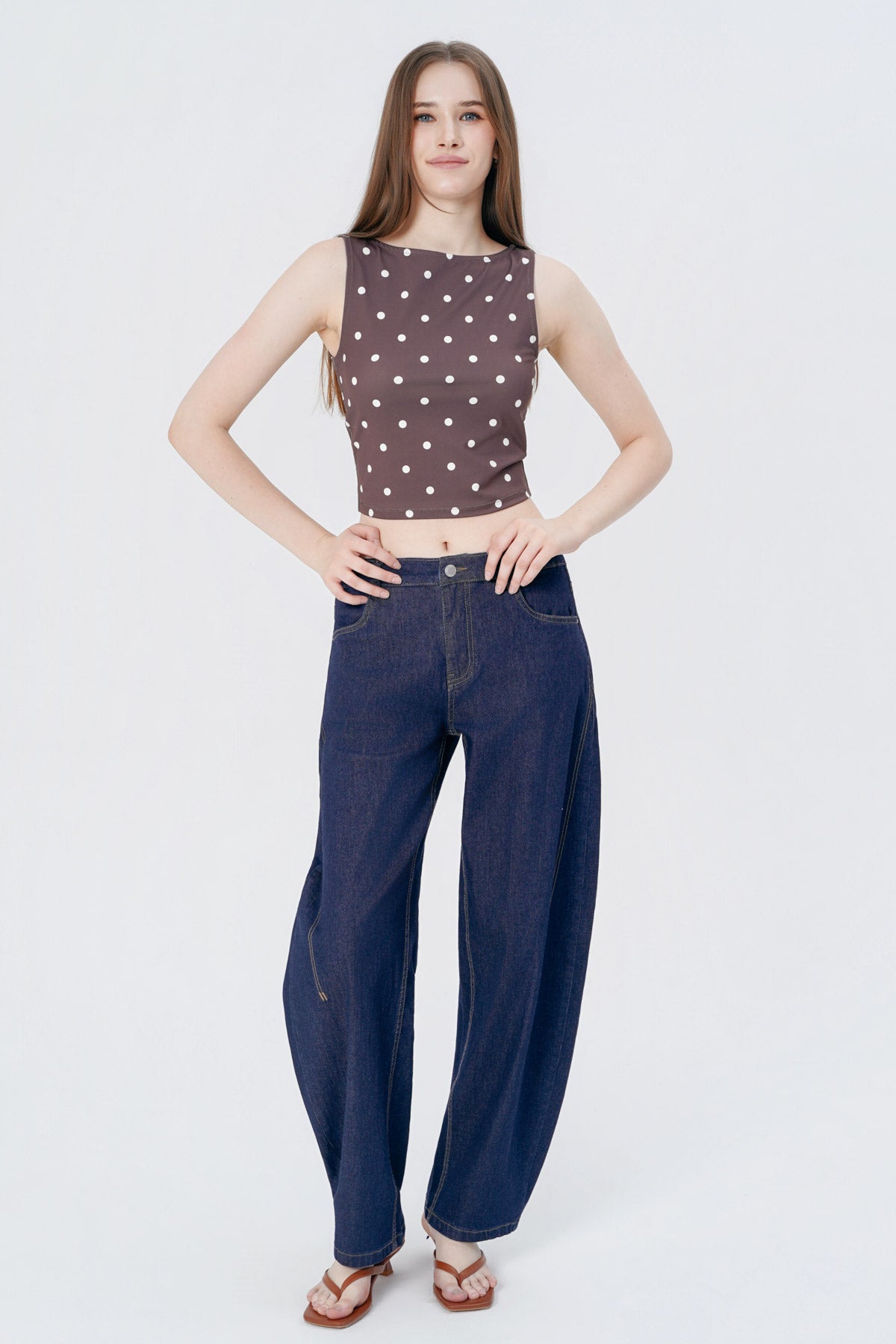 Polera Tight Mujer Café Claro