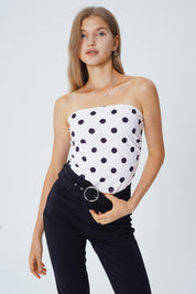 Polera Tight Sin Mangas Hombre Descubierto Mujer Blanco