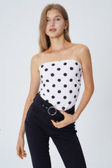 Polera Tight Sin Mangas Hombre Descubierto Mujer Blanco