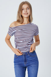 Polera Regular Mujer Celeste