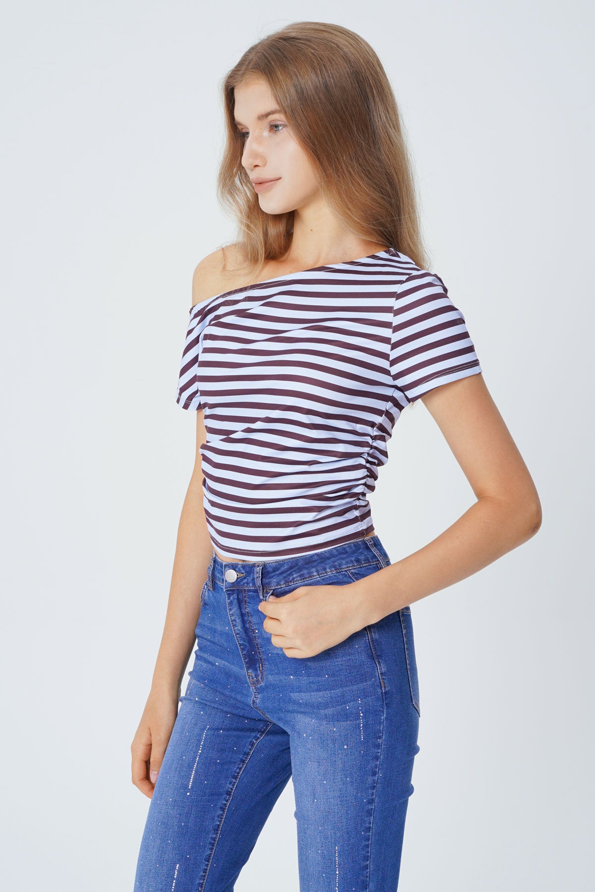 Polera Regular Mujer Celeste