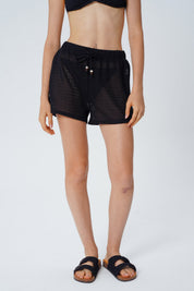 Short Calce Recto Mujer Negro