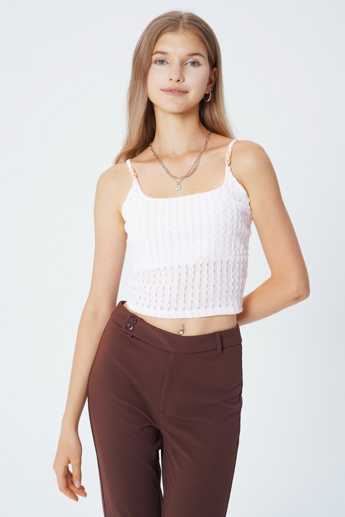 Peto Tight Sin Mangas Mujer Crudo