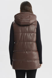 Parka Mujer Slim Café Claro
