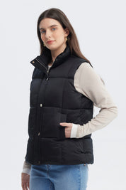 Parka Mujer Slim Negro