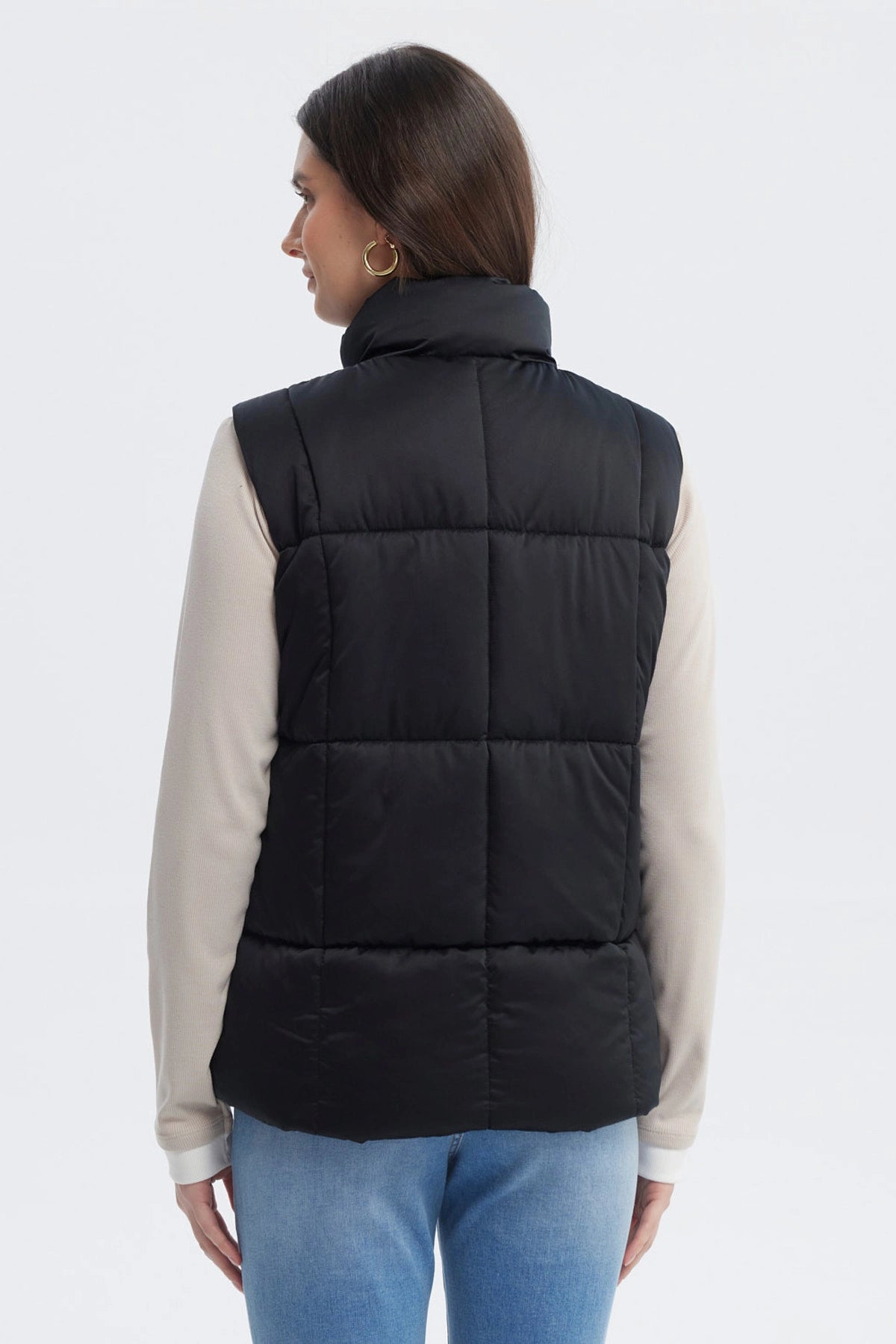Parka Mujer Slim Negro