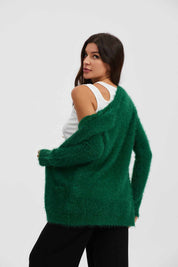 Chaleco Mujer Estilo Verde Botella