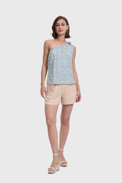 Blusa Mujer Pabilo Ancho Verde Musgo