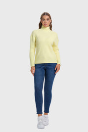 Sweater Mujer Textura Amarillo