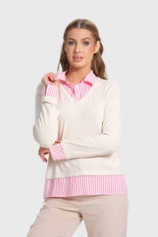 Sweater Mujer Estilo Blusa Arena