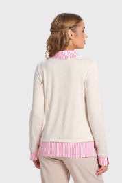 Sweater Mujer Estilo Blusa Arena