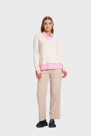 Sweater Mujer Estilo Blusa Arena