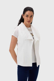 Polar Mujer Corto Antelina Solapa Crudo