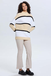 Sweater Mujer Bloques Beigev