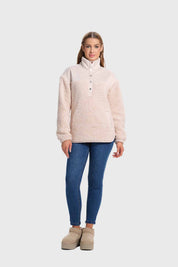 Polar Mujer Corderito Beige