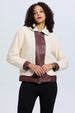 Polar Mujer Tipo Chaqueta Peludo Arena