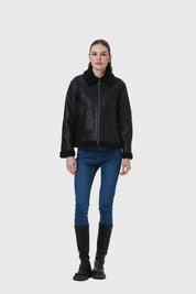Chaqueta Mujer Aviador Negro