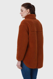 Polar Mujer Tipo Chaqueta Bolsillo Camel