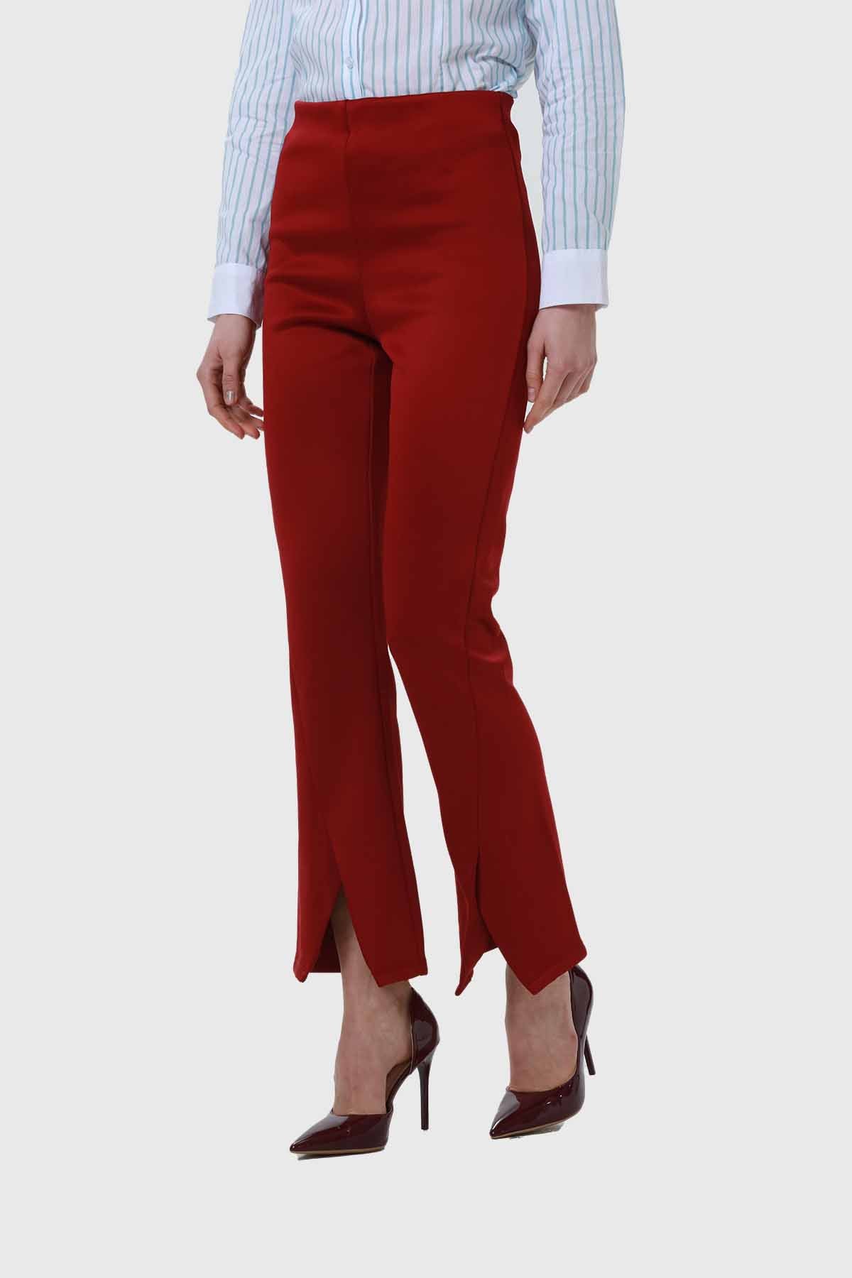 Calza Mujer Pelo Interior Pret Rojo