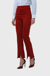 Calza Mujer Pelo Interior Pret Rojo