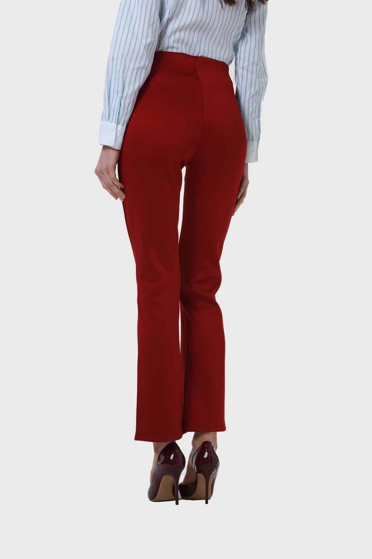 Calza Mujer Pelo Interior Pret Rojo